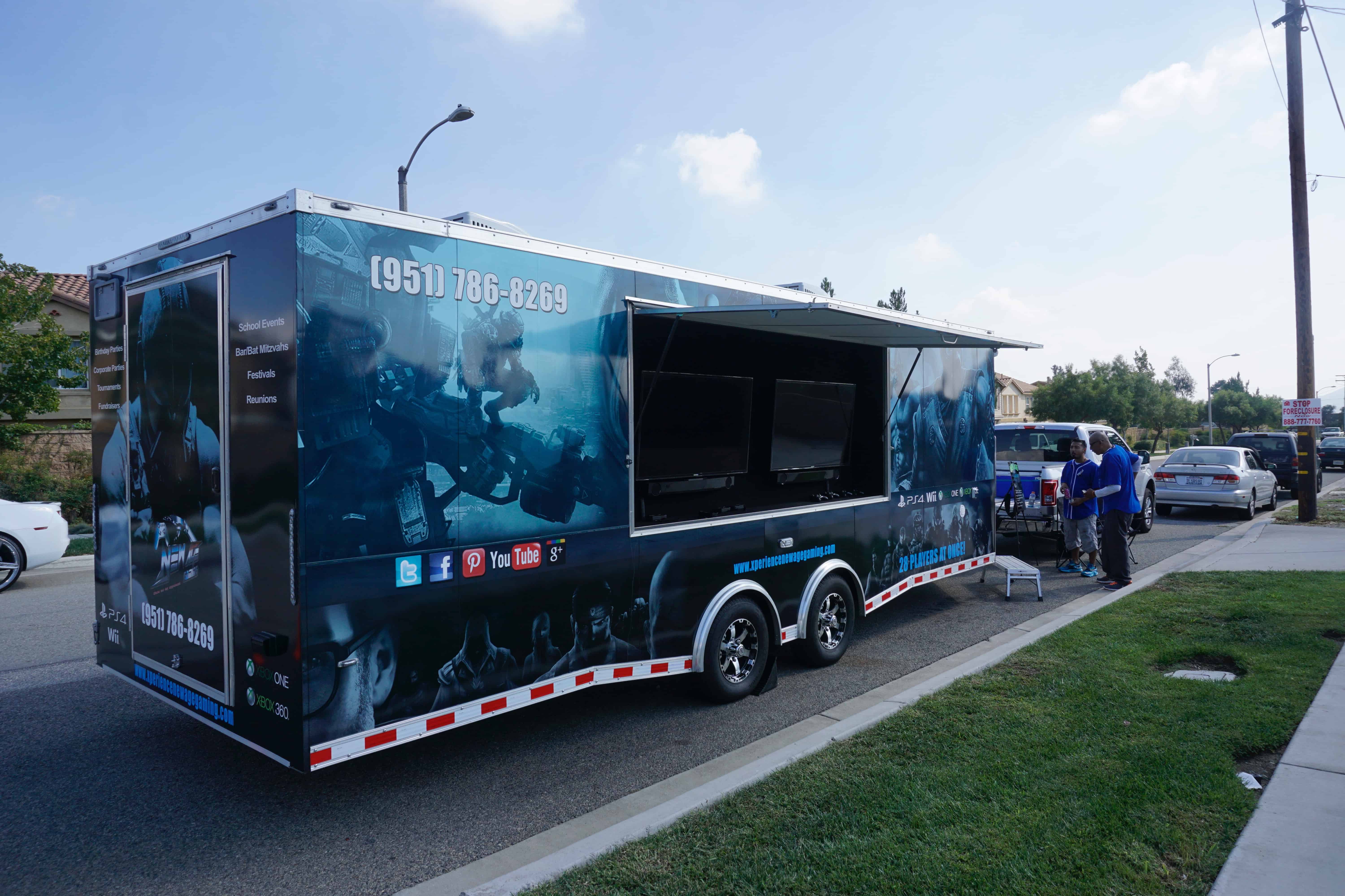 mobile game truck for birthday parties near me